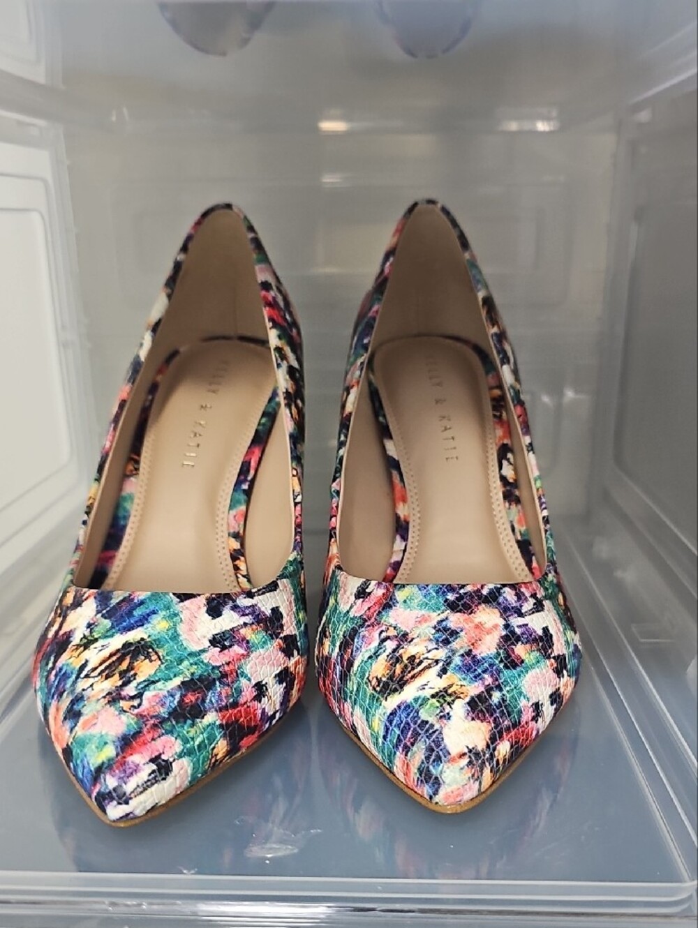 Multicolor Pointed-Toe Pumps - Picture 6 of 6